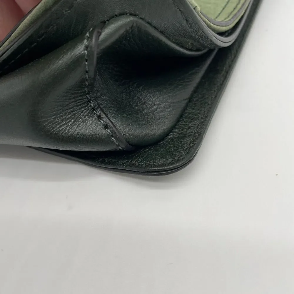 Rebecca Minkoff‎ Vintage GREEN Envelope Crossbody/Shoulder Leather & Suede